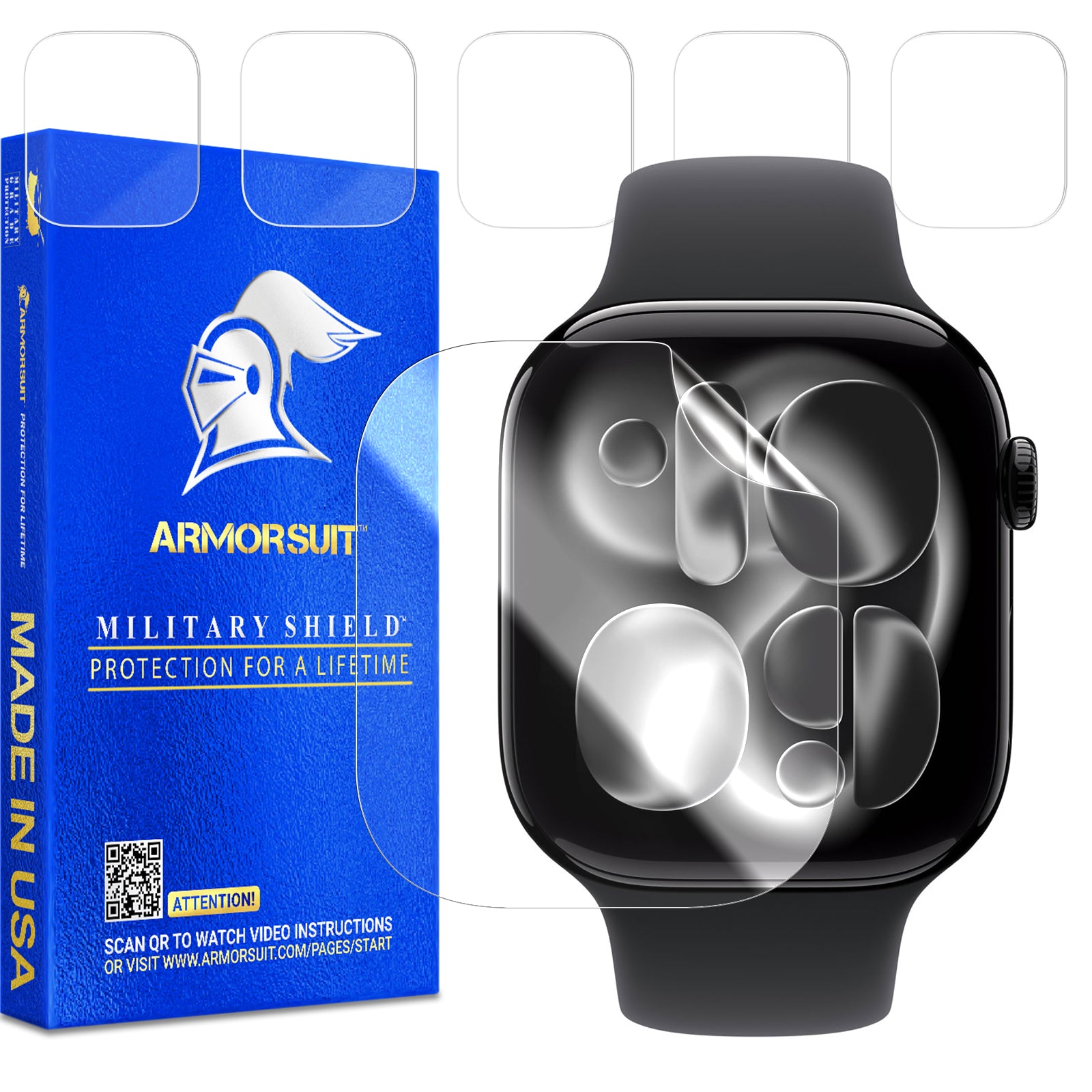 ArmorSuit MilitaryShield Screen Protector Film For Apple Watch 11 (46mm)