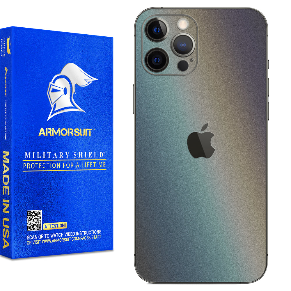 Armorsuit MilitaryShield Carbon Fiber Skin Wrap Film + HD Clear Screen Protector Designed for Apple iPhone 13 Pro Max (2021) - Anti-Bubble Film