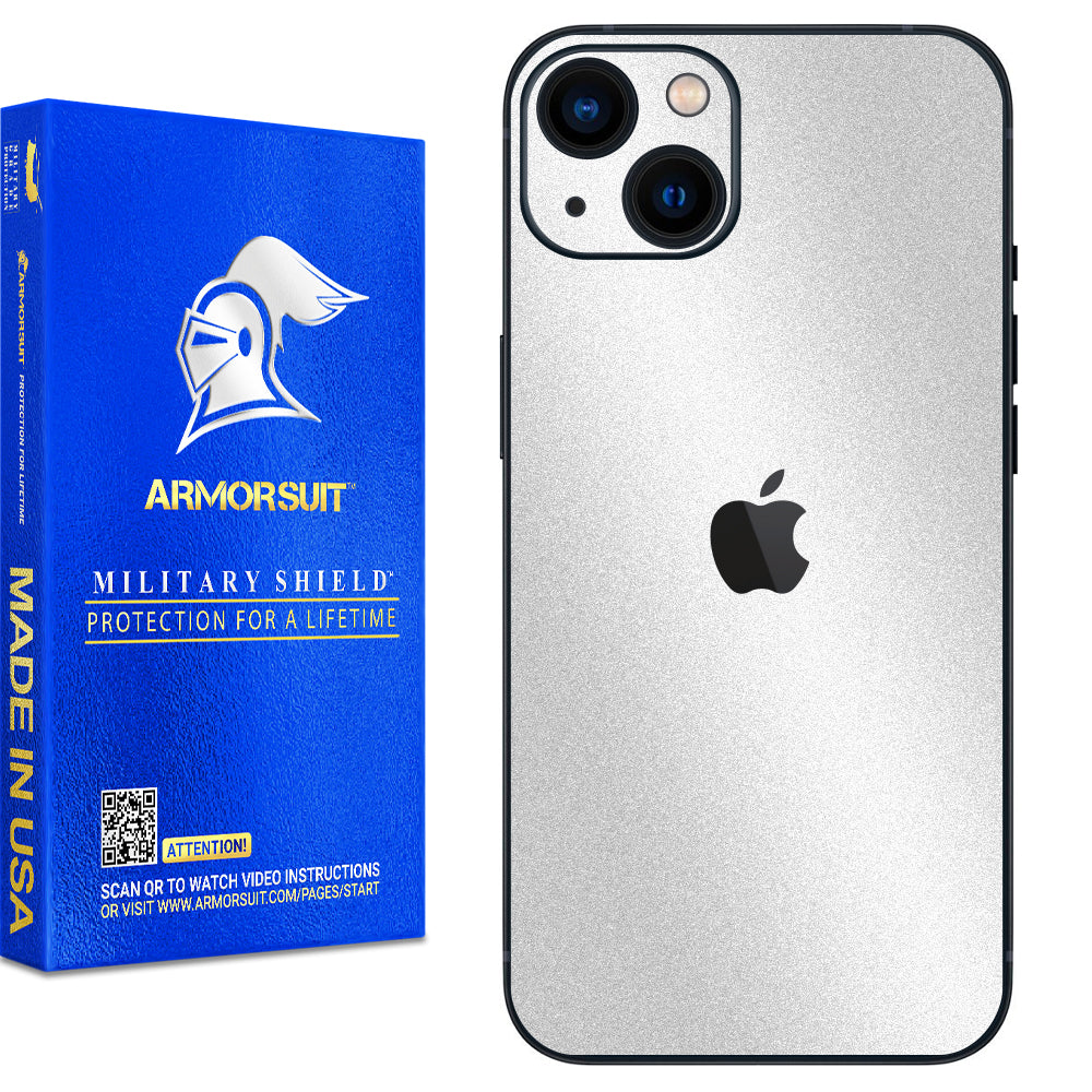 Armorsuit MilitaryShield Carbon Fiber Skin Wrap Film + HD Clear Screen Protector Designed for Apple iPhone 13 Mini (2021) - Anti-Bubble Film