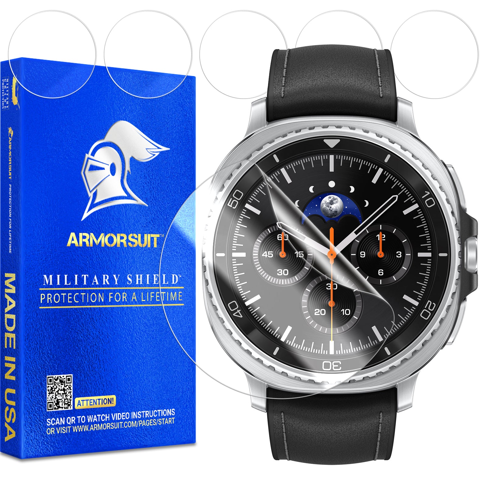 (6 Pack) ArmorSuit Screen Protector designed for Samsung Galaxy Watch 8 Classic (46mm)