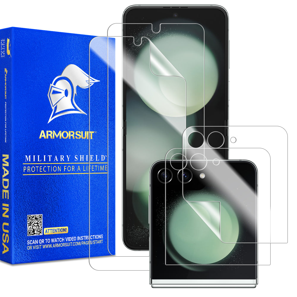 SHIEID For Samsung Z Flip5 Case, Z Flip 5 Case Ultra-Thin Tempered