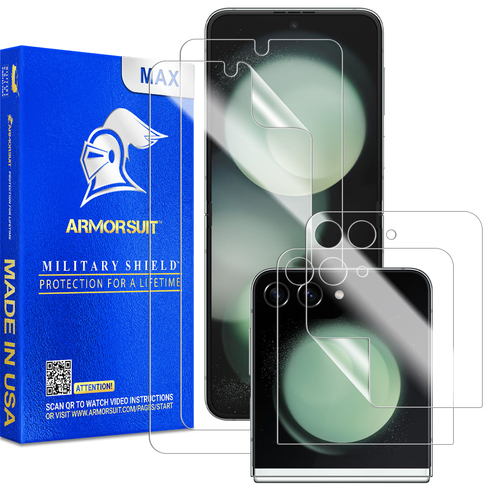 [2 + 2 Pack] ArmorSuit Samsung Z Flip 5 (2023) Screen Protector