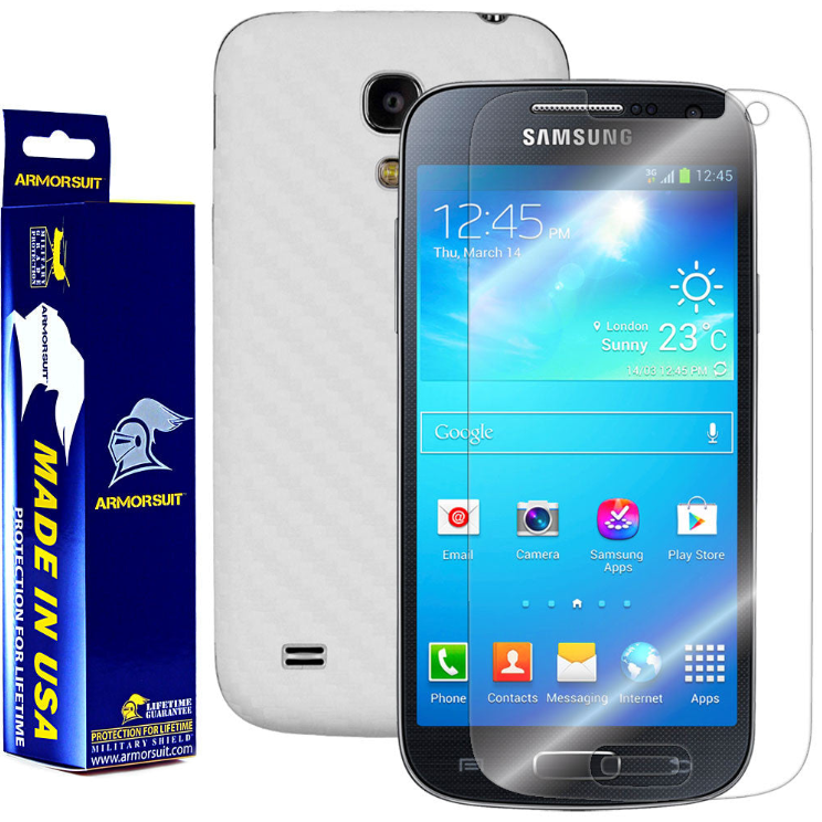Samsung Galaxy S4 Mini Screen Protector + Carbon Fiber Film Protector