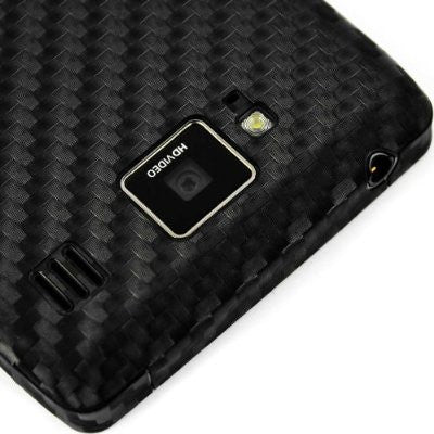 LG Lucid 4G Screen Protector + Black Carbon Fiber Skin