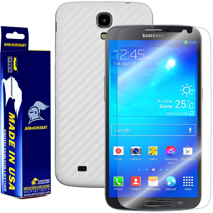 Samsung Galaxy Mega 6.3 Screen Protector + Carbon Fiber Protector