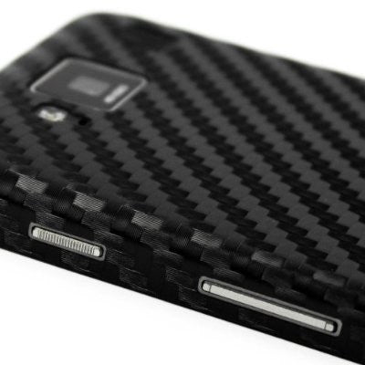 LG Lucid 4G Screen Protector + Black Carbon Fiber Skin
