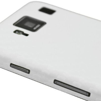 LG Lucid 4G Screen Protector + White Carbon Fiber Skin