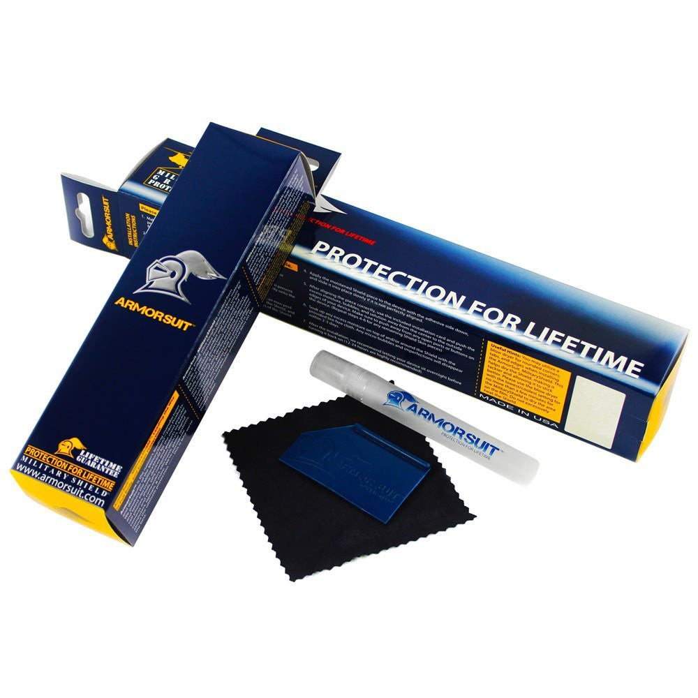 LG G Pad 7.0 Screen Protector + Black Carbon Fiber Film Protector