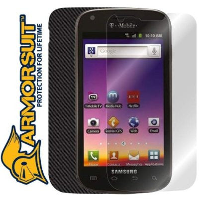 Samsung Galaxy S Blaze 4G Screen Protector & Carbon Fiber Skin Protector