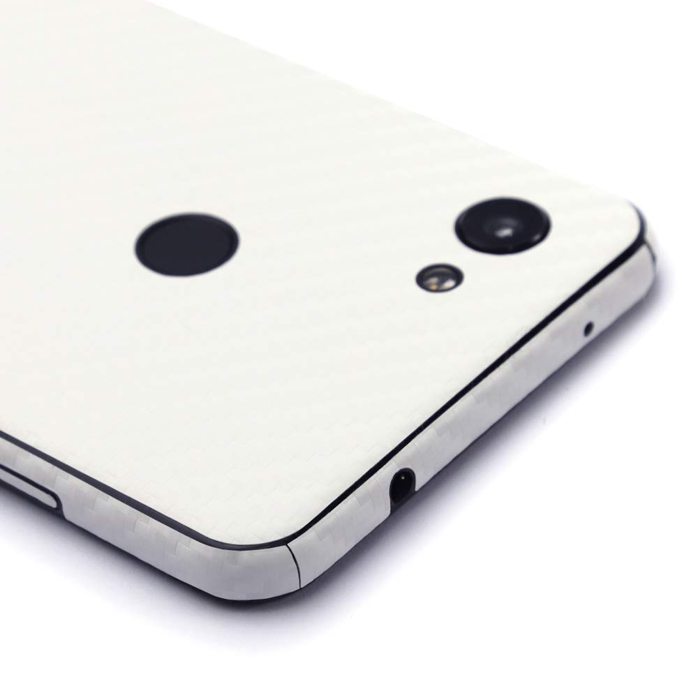 Google Pixel 3a XL Screen Protector + White Carbon Fiber