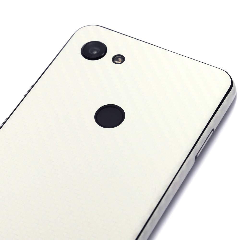 Google Pixel 3a XL Screen Protector + White Carbon Fiber