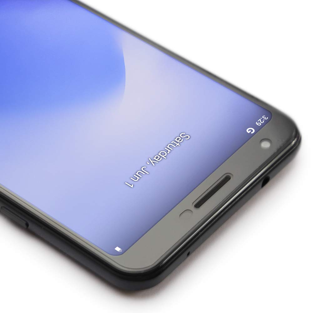 Google Pixel 3a XL Screen Protector + Black Carbon Fiber