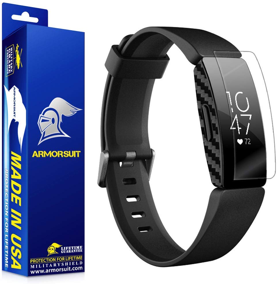 Fitbit Inspire & Inspire HR + Black Carbon Fiber Skin
