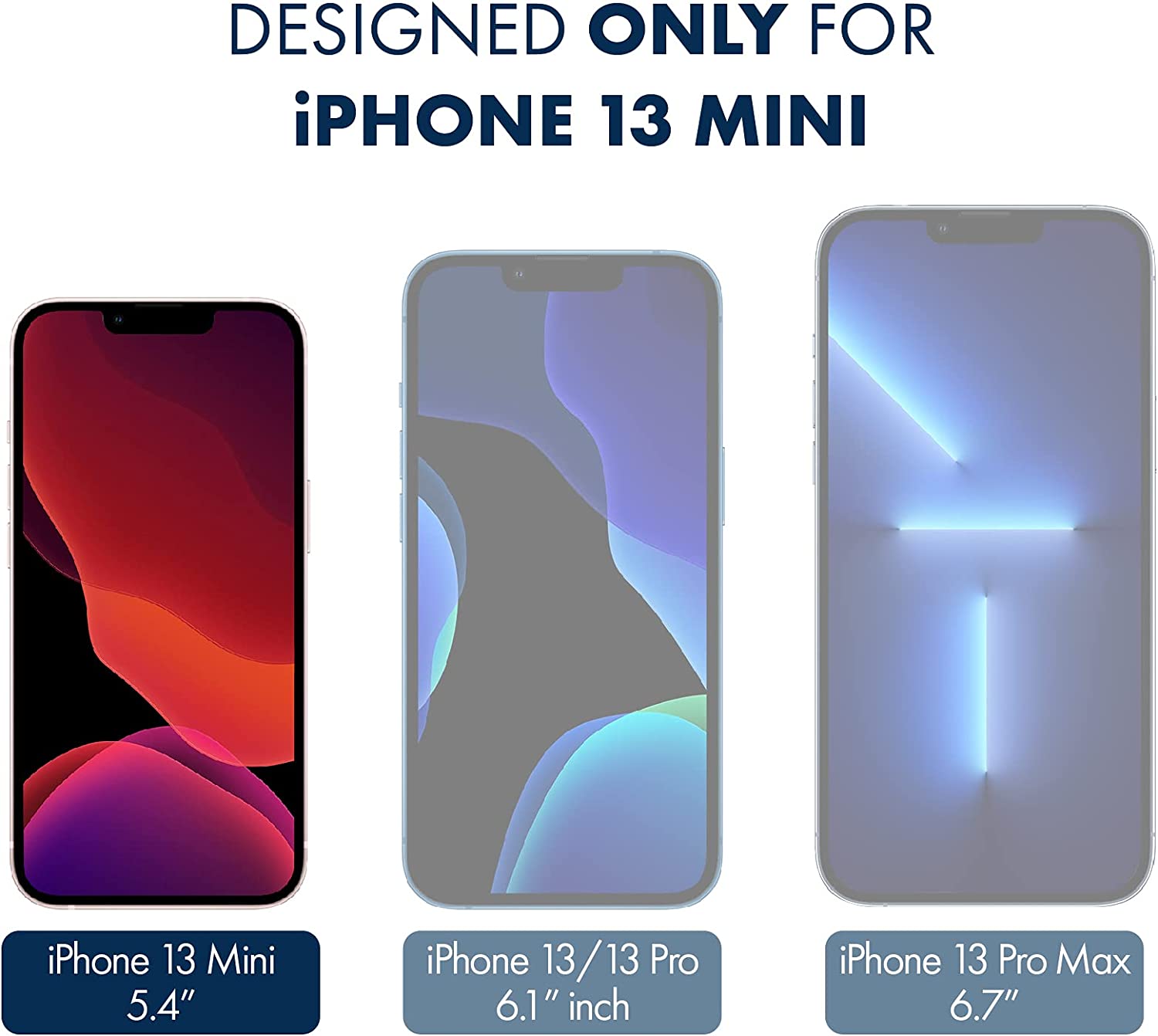 ArmorSuit MilitaryShield Full Body Skin Film + Screen Protector Designed for Apple iPhone 13 Mini (2021) - Anti-Bubble HD Clear Film