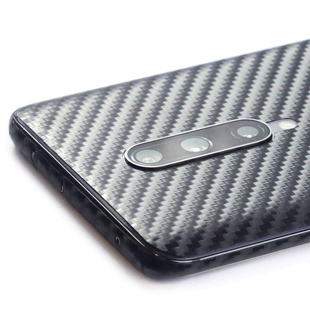 OnePlus 7 Pro Screen Protector + Black Carbon Fiber Skin