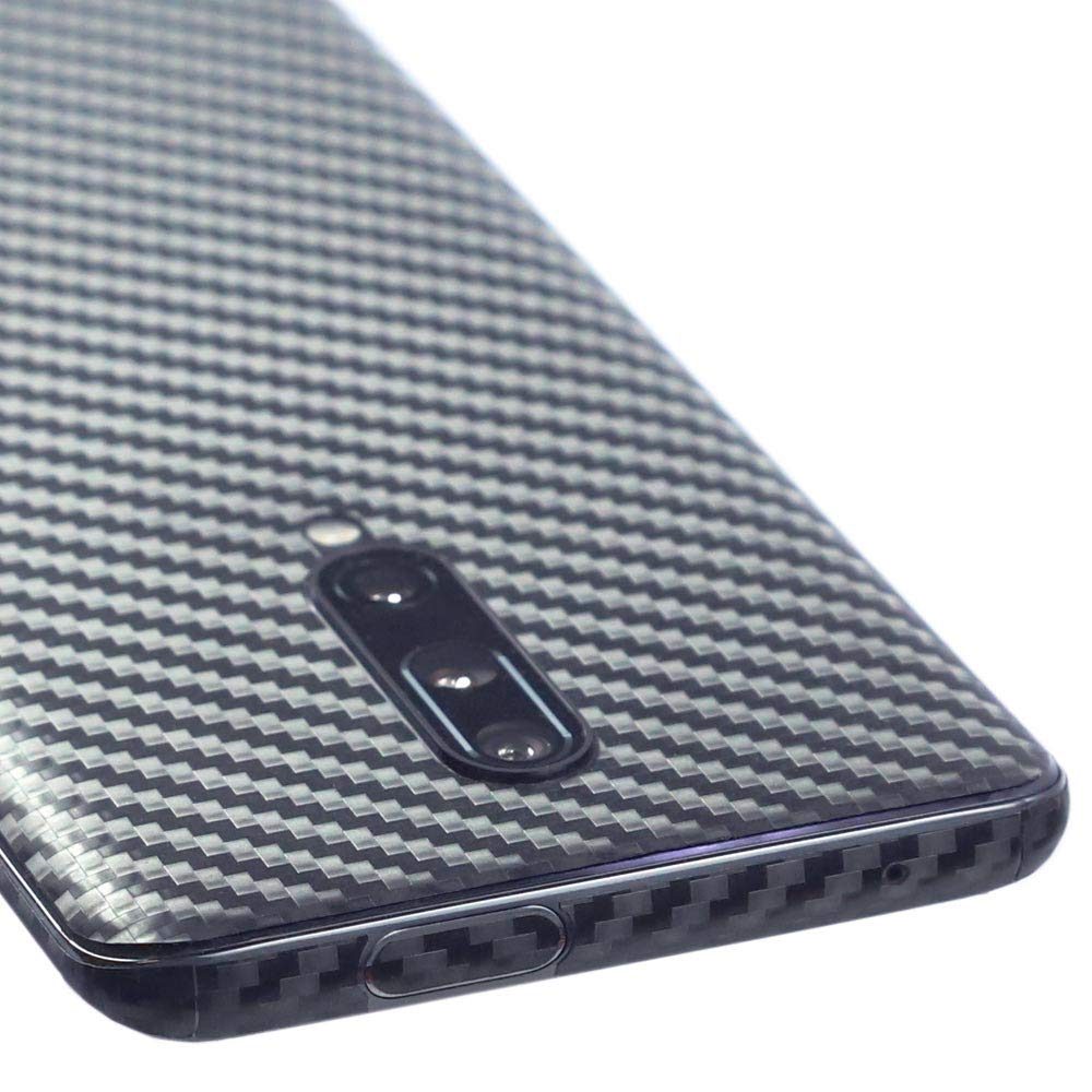 OnePlus 7 Pro Screen Protector + Black Carbon Fiber Skin
