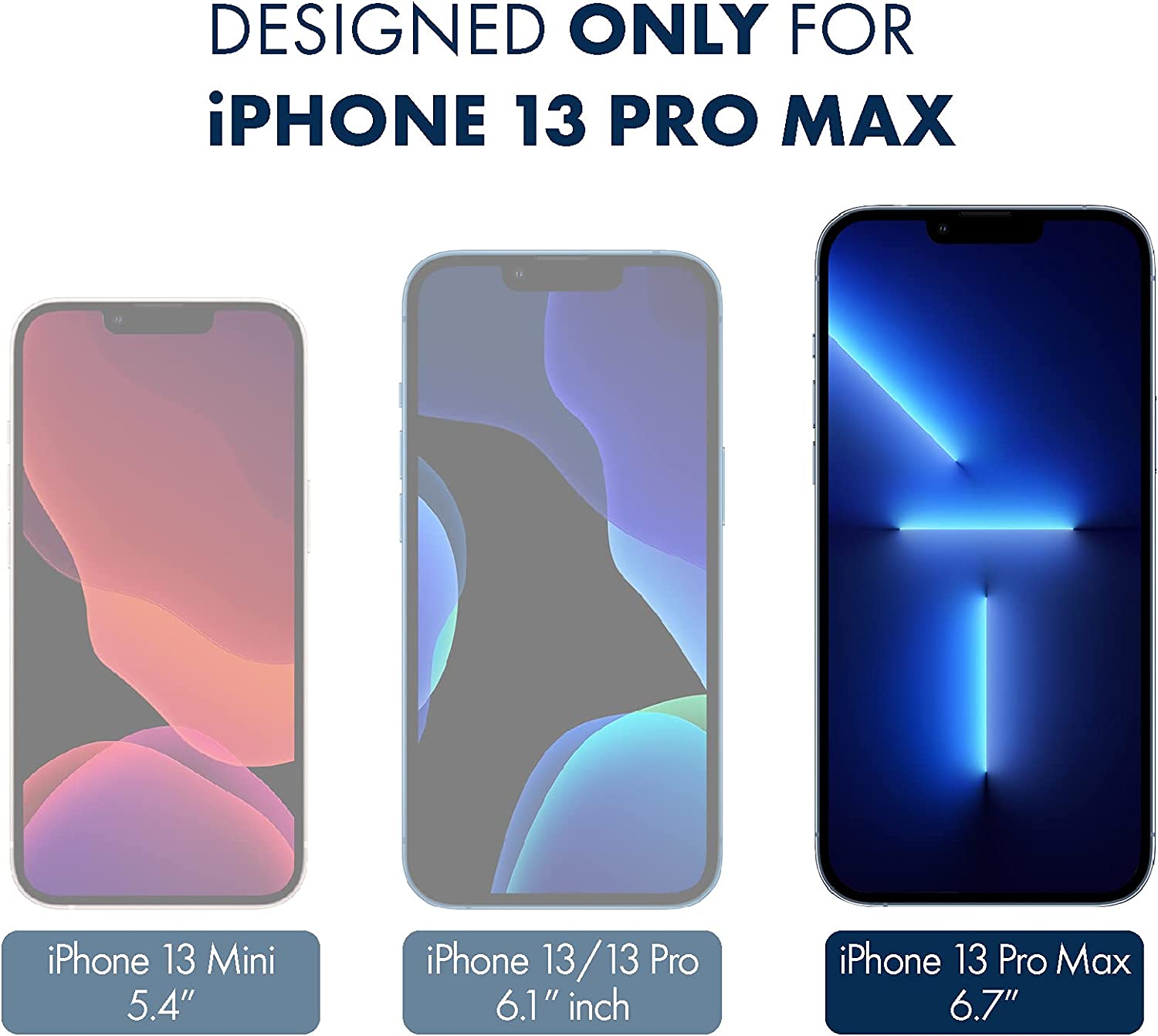 Armorsuit MilitaryShield Carbon Fiber Skin Wrap Film + HD Clear Screen Protector Designed for Apple iPhone 13 Pro Max (2021) - Anti-Bubble Film