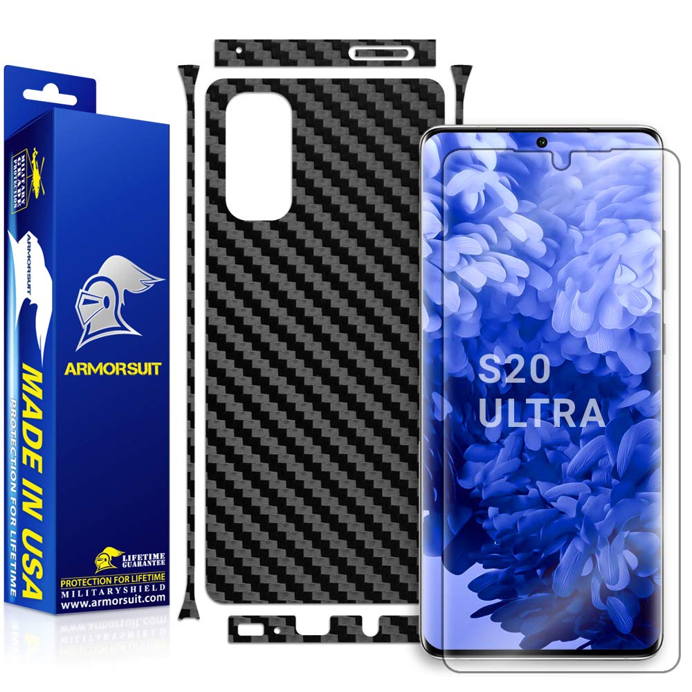 Samsung Galaxy S20 Ultra Carbon Fiber Skin Screen Protector