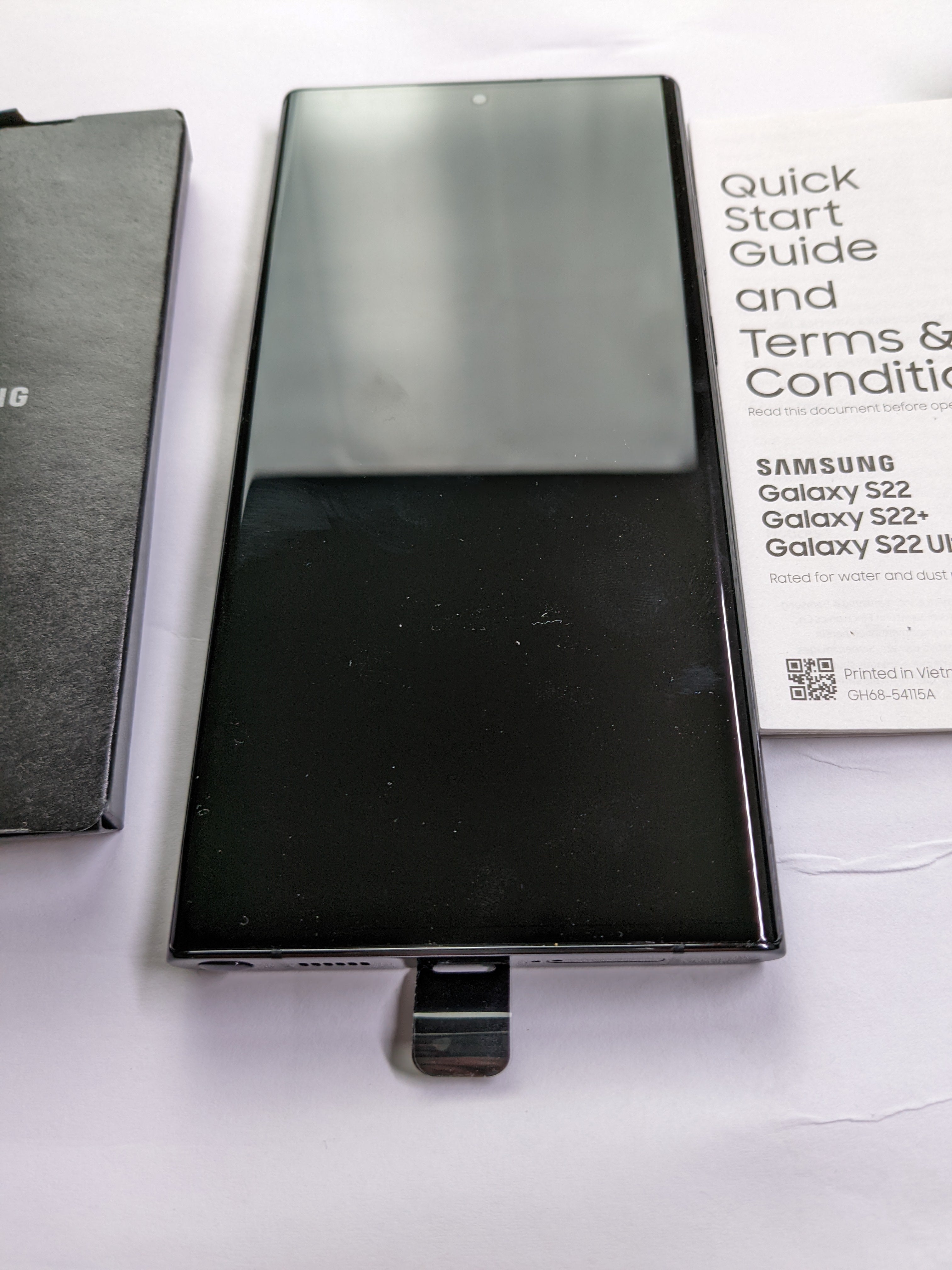 Samsung Galaxy S22 Ultra 5G (2022) SM-908U1 Unlocked 128gb Black