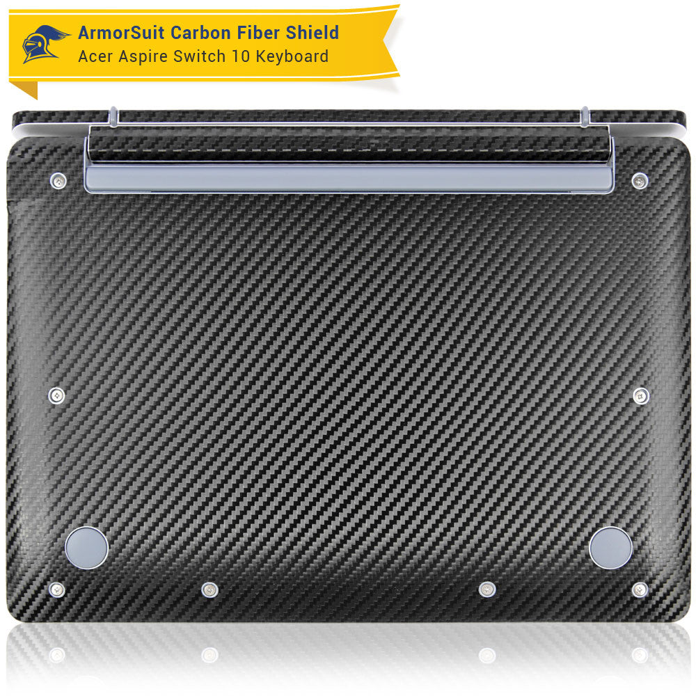 Acer Aspire Switch 10 (Model sw5-011) Keyboard Only - Black Carbon Fiber Film Protector
