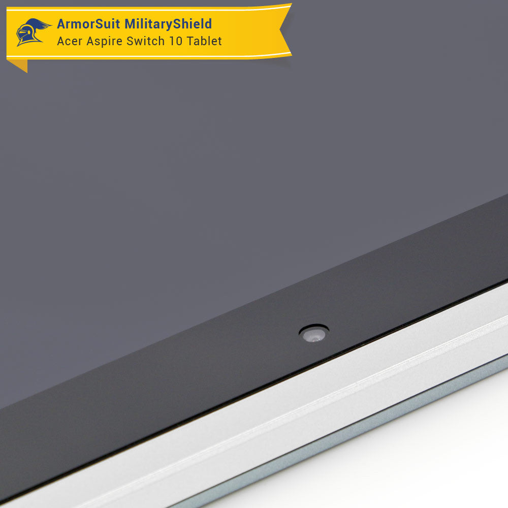 Acer Aspire Switch 10 (Model sw5-011) Screen Protector + Black Carbon Fiber Film Protector