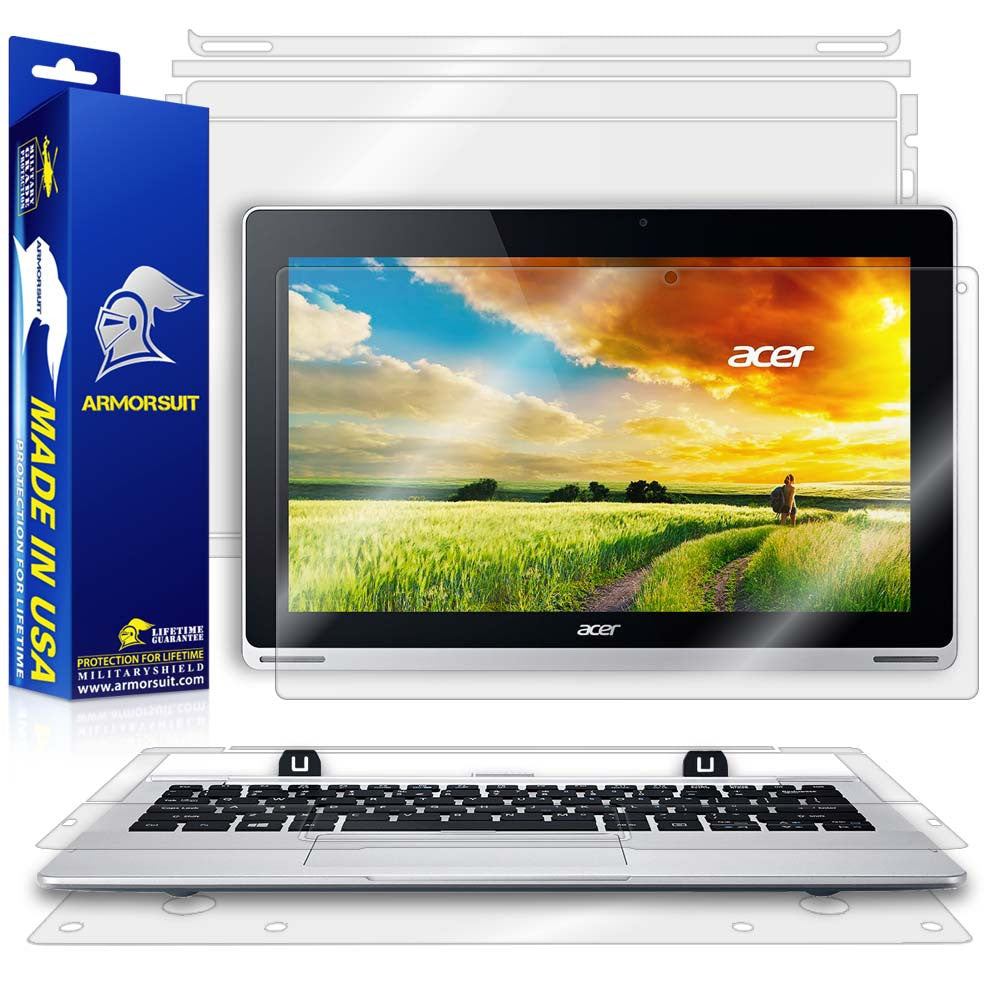 Acer Aspire Switch 11 (SW5-111) Screen Protector + Full Body Skin Protector (Tablet & Keyboard)