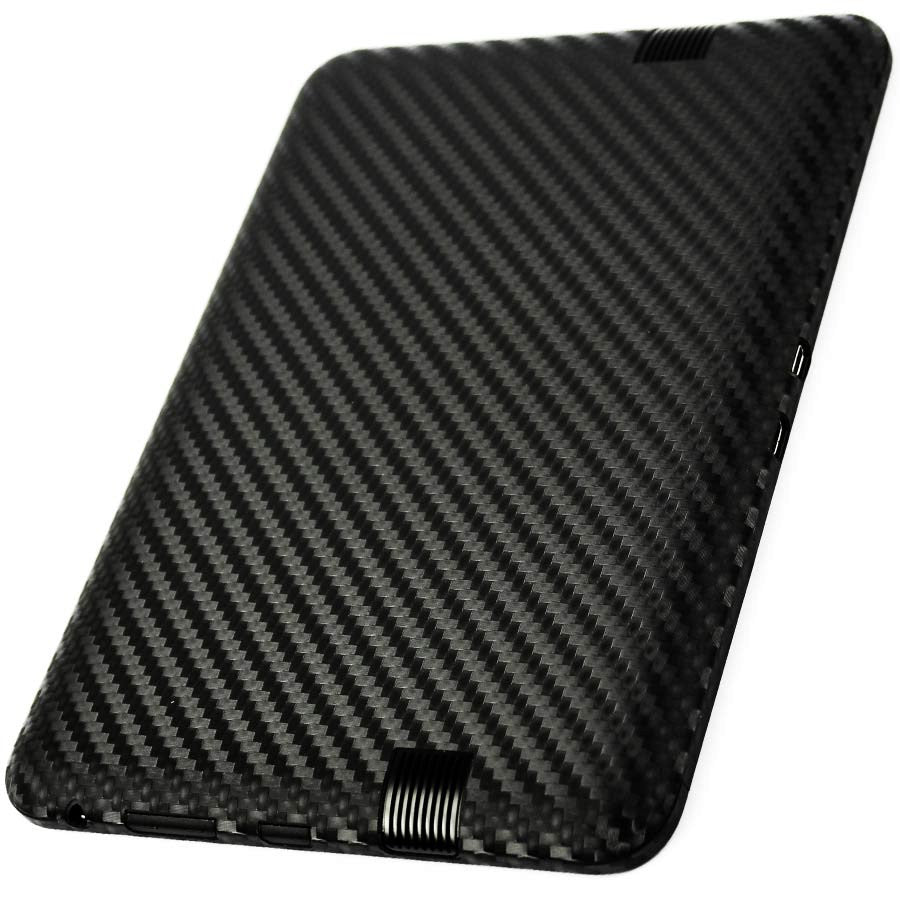 Amazon Kindle Fire HD 7 Inch (2012 First Generation) Screen Protector + Black Carbon Fiber Skin Protector