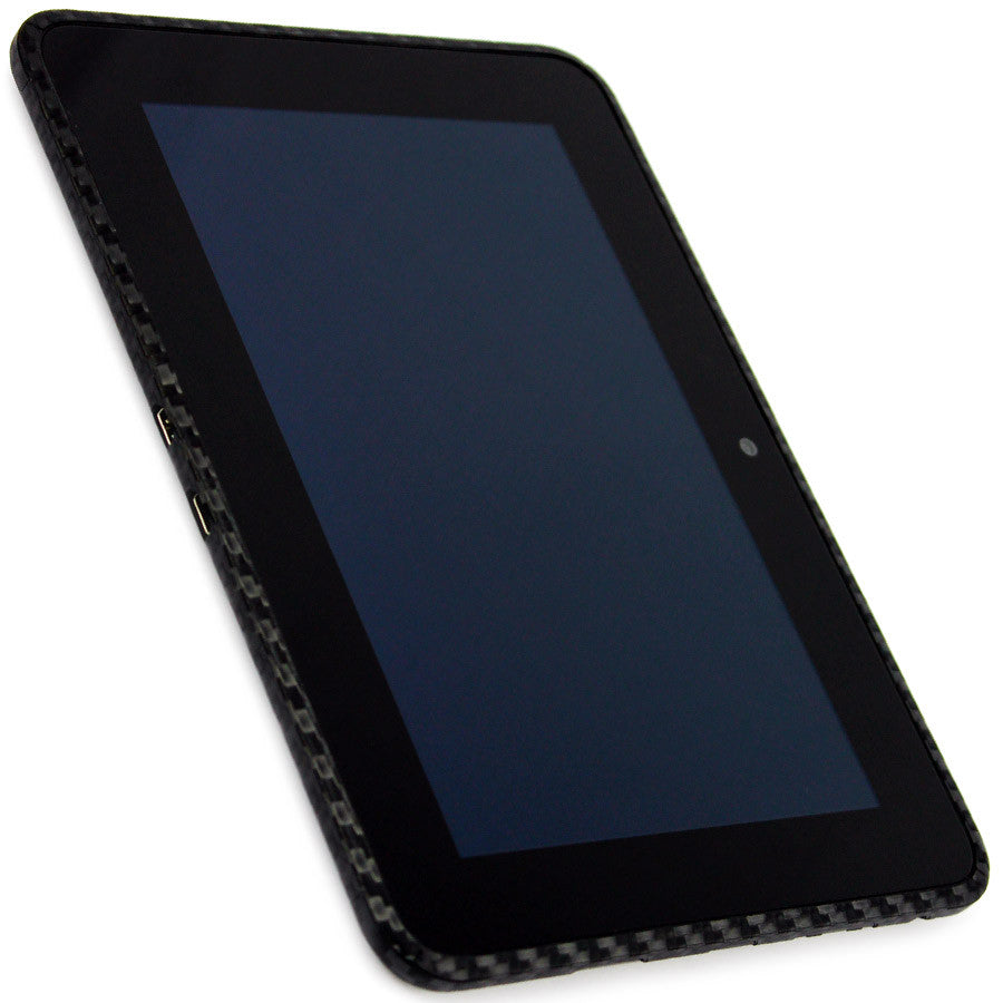 Amazon Kindle Fire HD 7 Inch (2012 First Generation) Screen Protector + Black Carbon Fiber Skin Protector