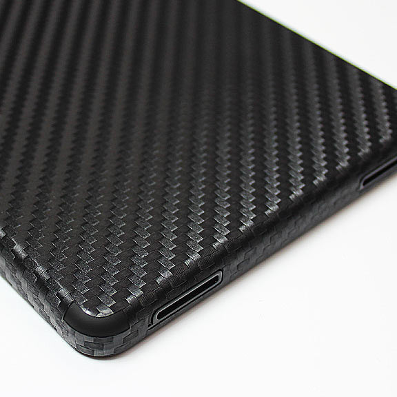 Kindle Fire Screen Protector + Black Carbon Fiber Skin Protector