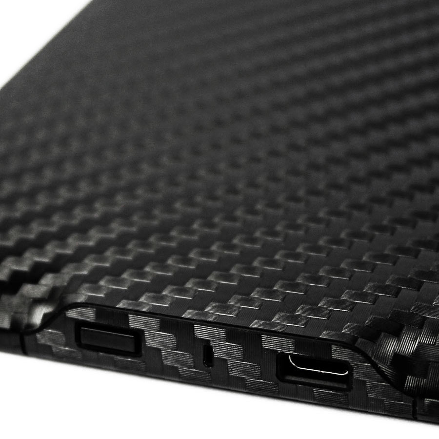 Amazon Kindle Paperwhite Screen Protector + Black Carbon Fiber skin Protector