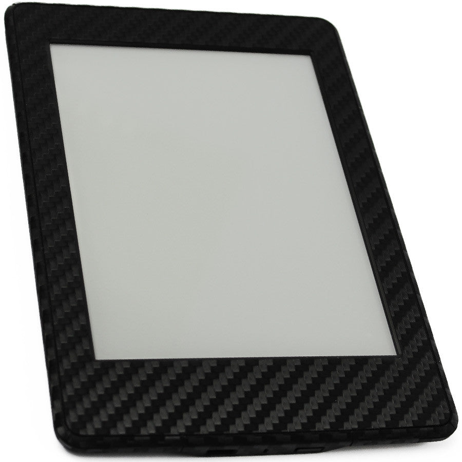 Amazon Kindle Paperwhite Screen Protector + Black Carbon Fiber skin Protector