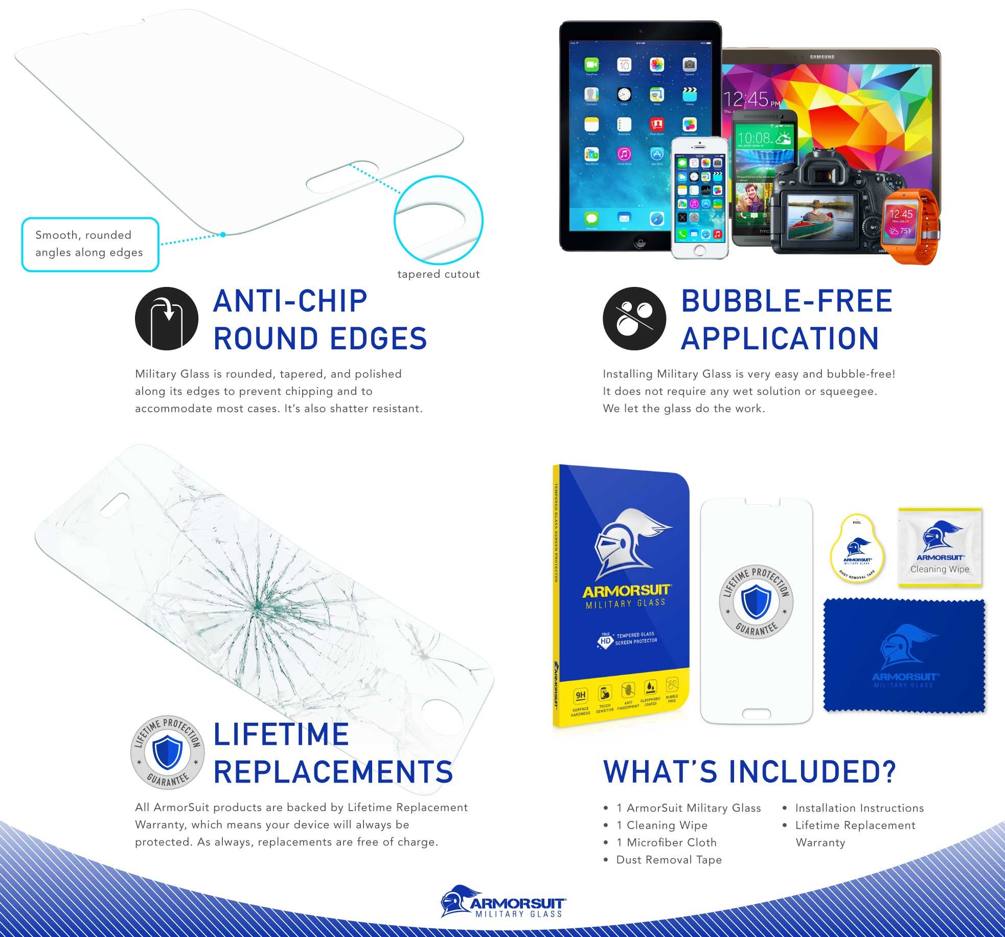 Apple iPad Pro 12.9" Tempered Glass Screen Protector (2017 & 2015)