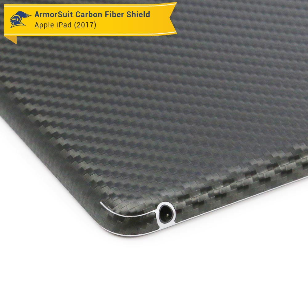 Apple iPad 9.7" (2017) WiFi ONLY Screen Protector + Carbon Fiber Skin