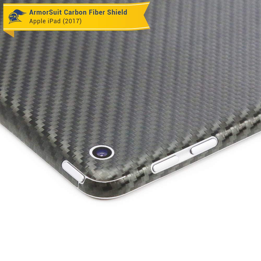 Apple iPad 9.7" (2018) WiFi ONLY Screen Protector + Carbon Fiber Skin