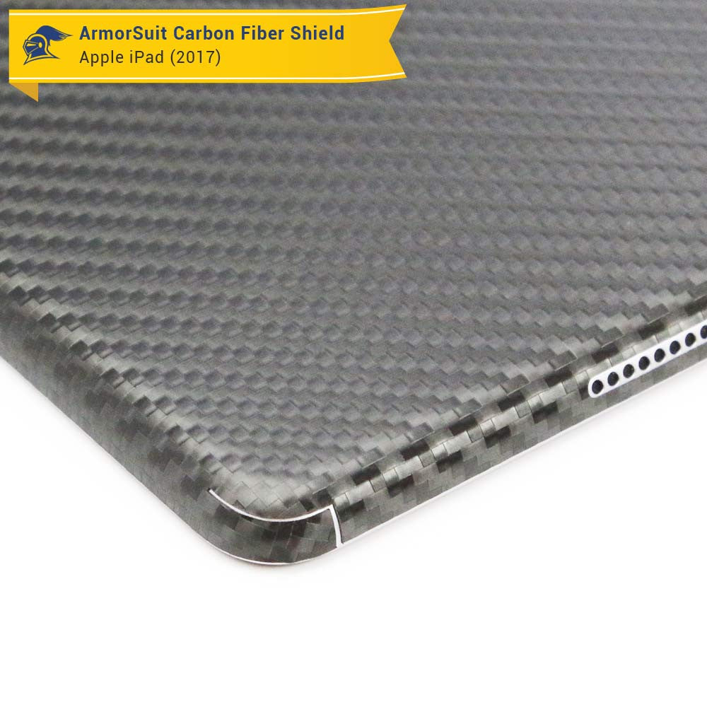 Apple iPad 9.7" (2018) WiFi ONLY Screen Protector + Carbon Fiber Skin