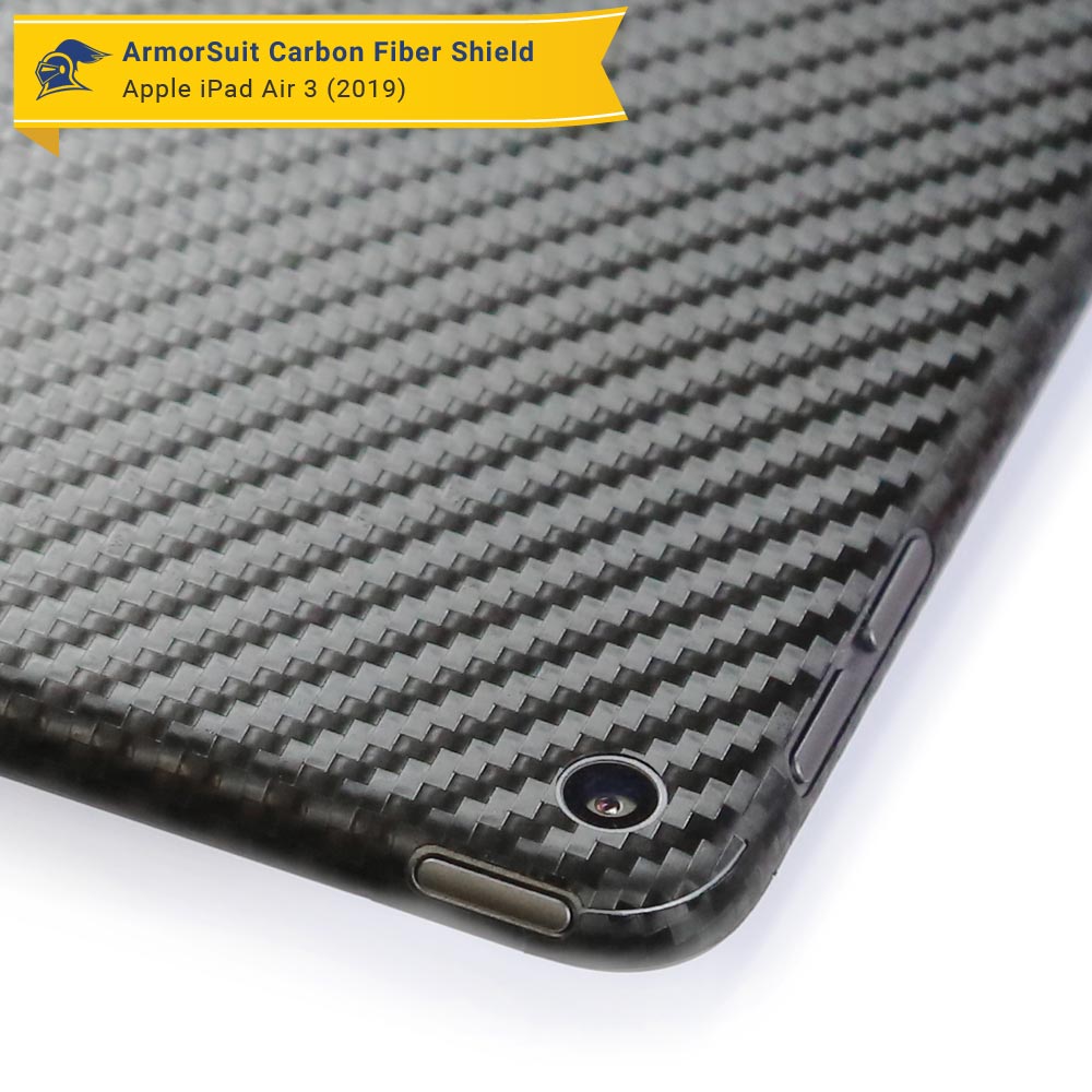 Apple iPad Air 3 (2019) 4G LTE Screen Protector + Carbon Fiber Skin