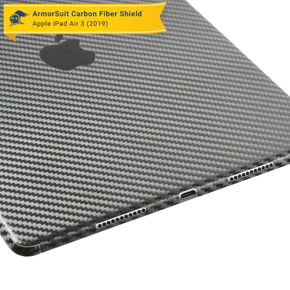 Apple iPad Air 3 (2019) 4G LTE Screen Protector + Carbon Fiber Skin