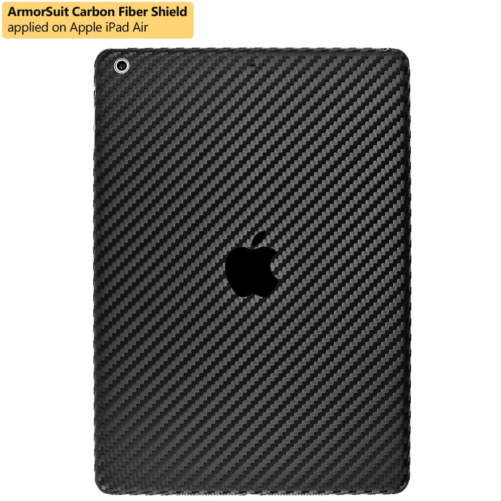 Apple iPad Air Screen Protector + Black Carbon Fiber Film Protector