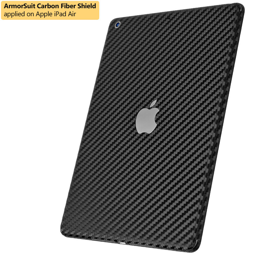 Apple iPad Air Screen Protector + Black Carbon Fiber Film Protector