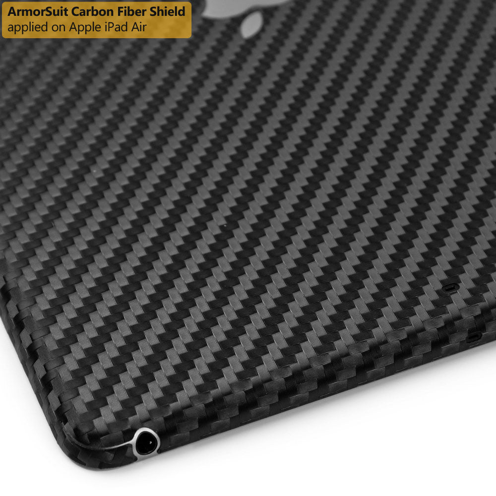 Apple iPad Air Screen Protector + Black Carbon Fiber Film Protector