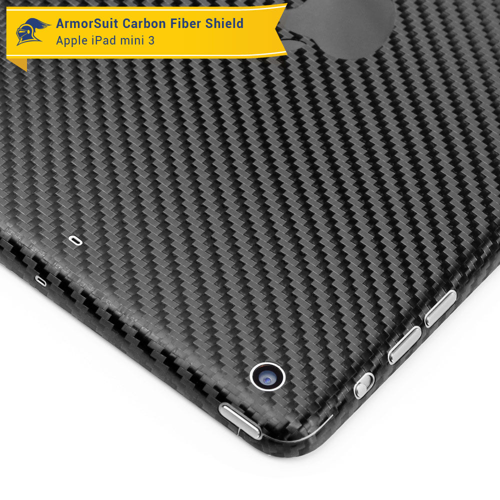 Apple iPad Mini 3 Screen Protector + Carbon Fiber Skin
