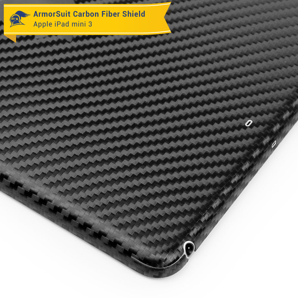 Apple iPad Mini 3 Screen Protector + Carbon Fiber Skin