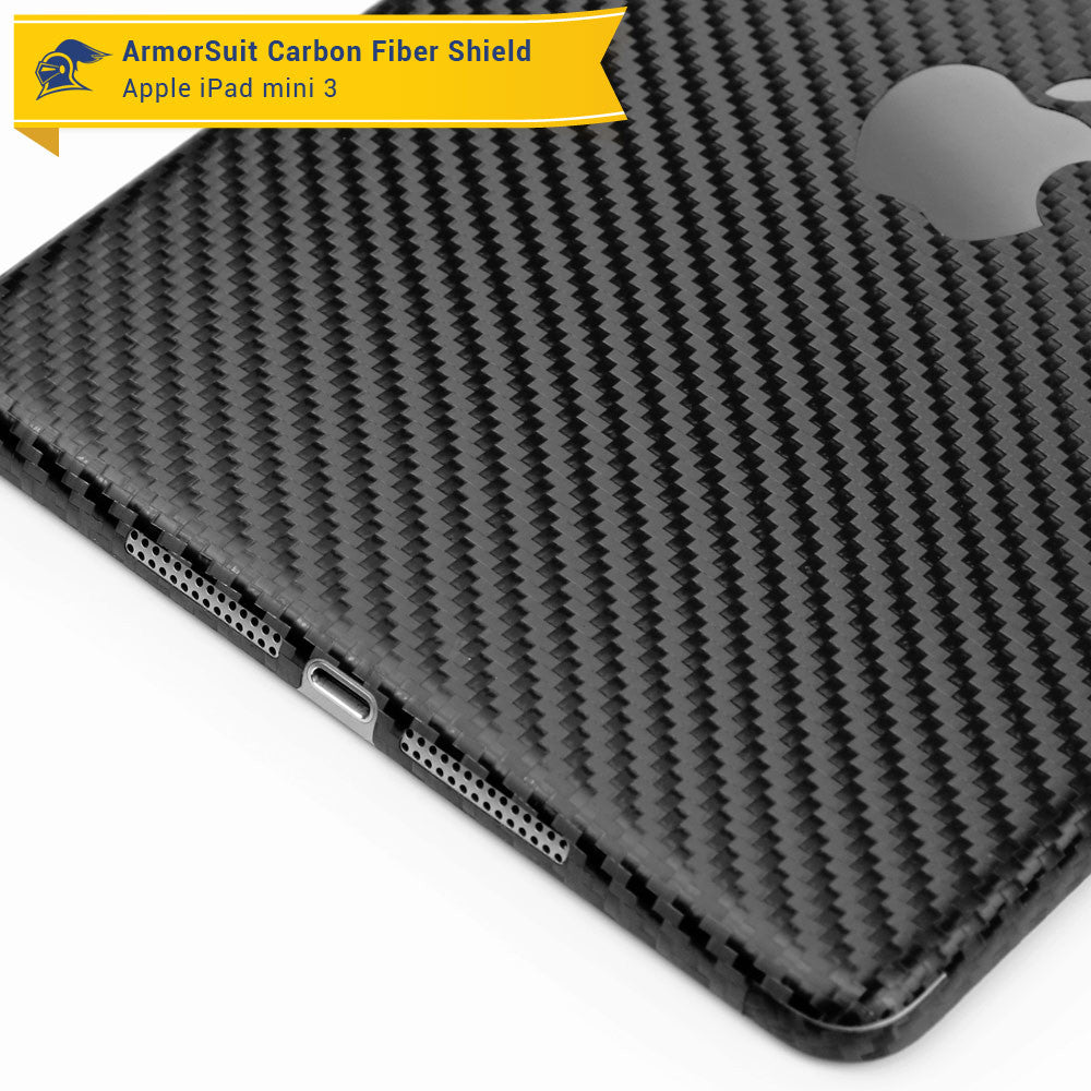 Apple iPad Mini 3 Screen Protector + Carbon Fiber Skin