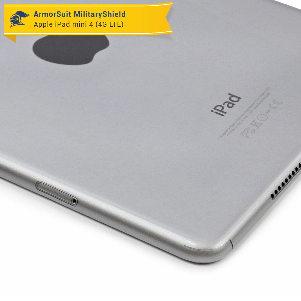Apple iPad Mini 4 (WiFi + 4G LTE) Screen Protector + Full Body Skin Protector