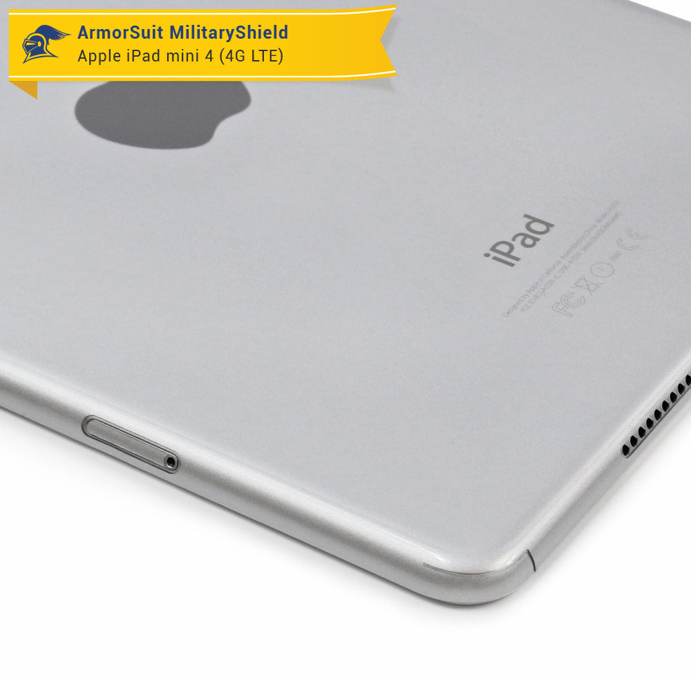 Apple iPad Mini 4 (Wifi + 4G LTE ) Matte (Anti-Glare) Screen Protector + Matte Full Body Skin Protector