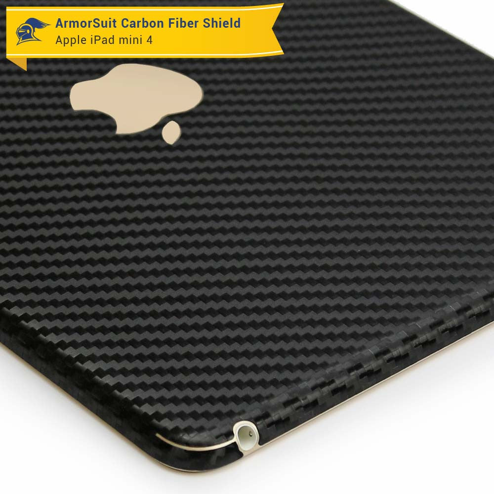 Apple iPad Mini 4 Screen Protector + Carbon Fiber Skin