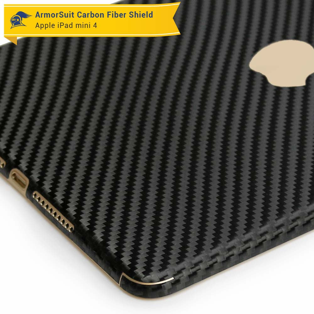 Apple iPad Mini 4 Screen Protector + Carbon Fiber Skin