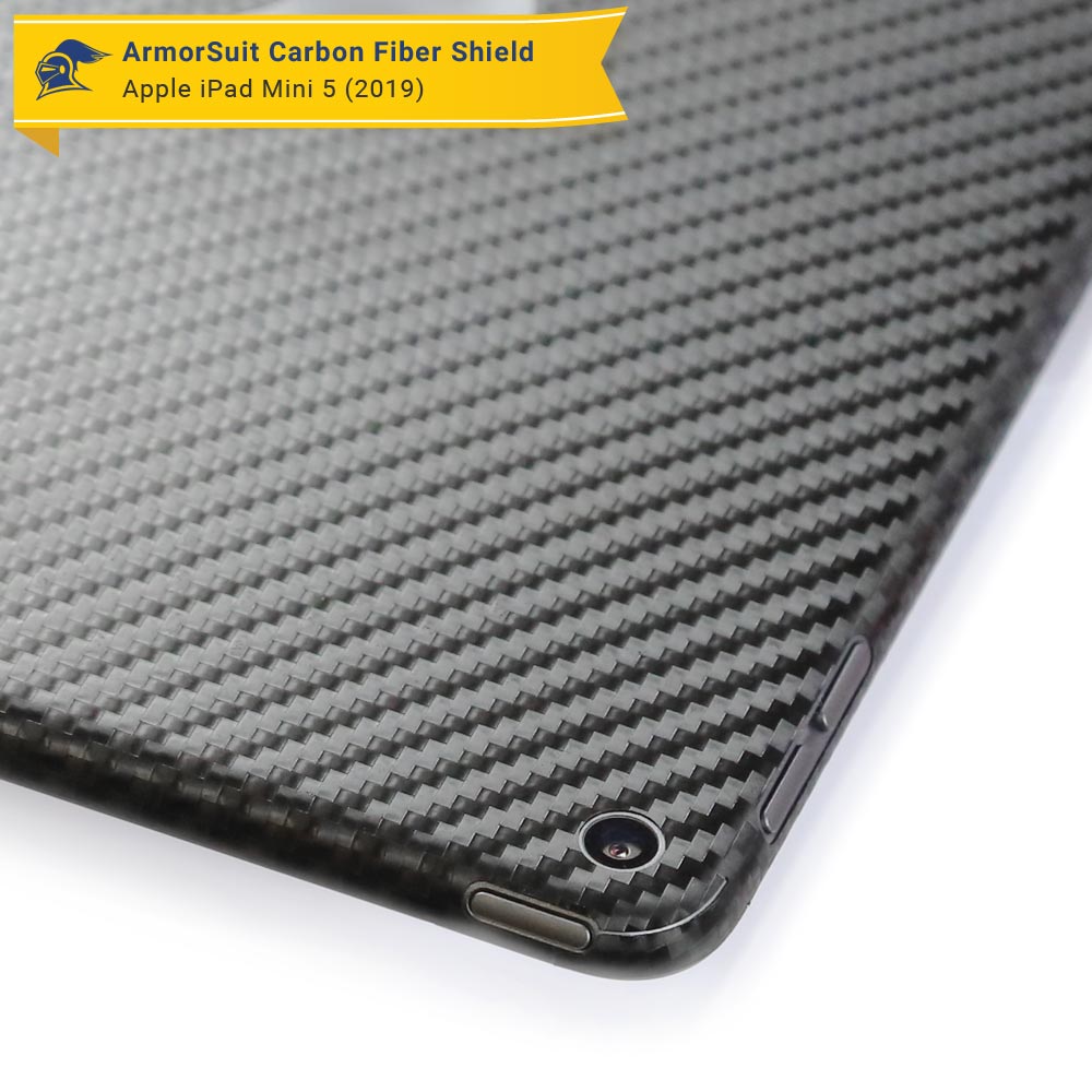 Apple iPad Mini 5 (2019) WiFi ONLY Screen Protector + Carbon Fiber Skin