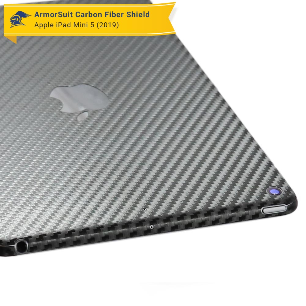 Apple iPad Mini 5 (2019) 4G LTE Screen Protector + Carbon Fiber Skin