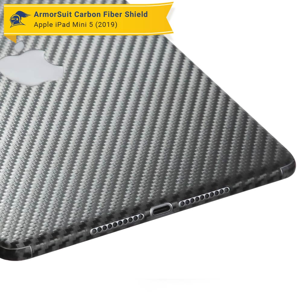 Apple iPad Mini 5 (2019) 4G LTE Screen Protector + Carbon Fiber Skin